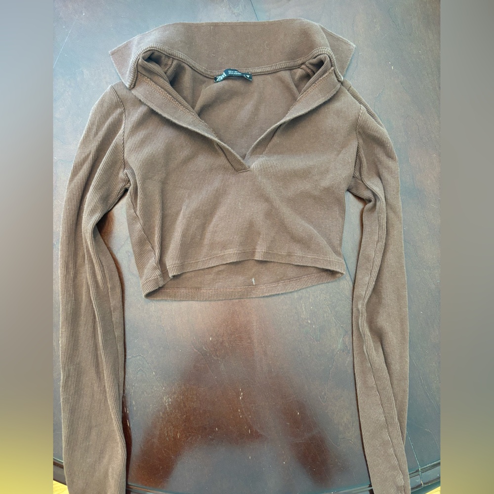 Brown Zara Crop Top